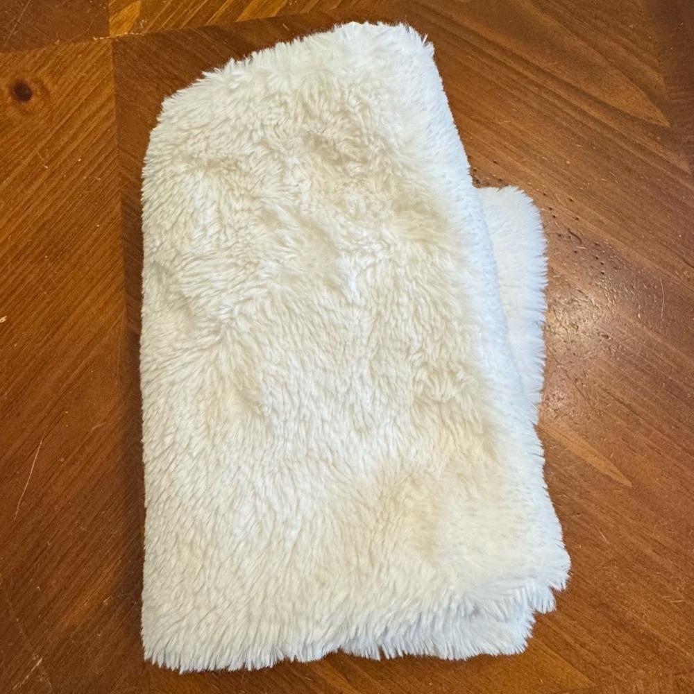 UGG Standard Pillow Sham Cover White Faux Fur Rectangle Solid Pillowcase